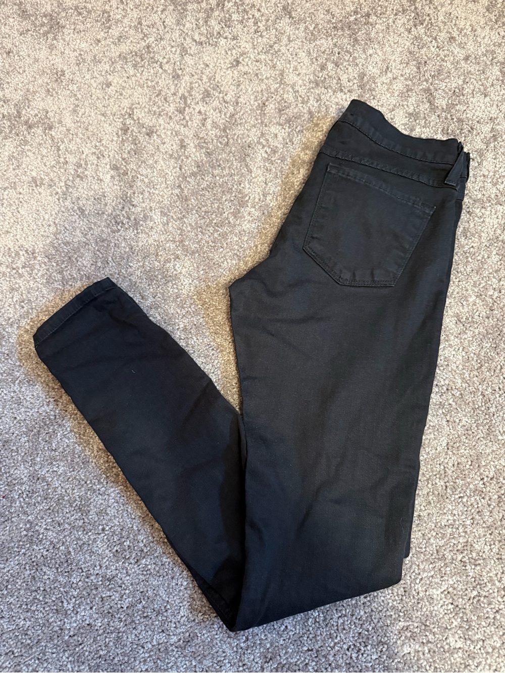 Women's Black Distressed Stretch Skinny Jeans/Jeggings Size 26